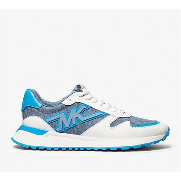 Michael kors Sneaker Men's Size 12 Dax Logo and Leather Trainer Round Toe - Picture 2 of 5